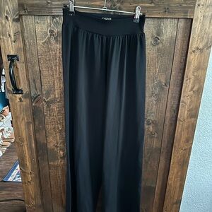 Yoga Black Wide-Leg Pants